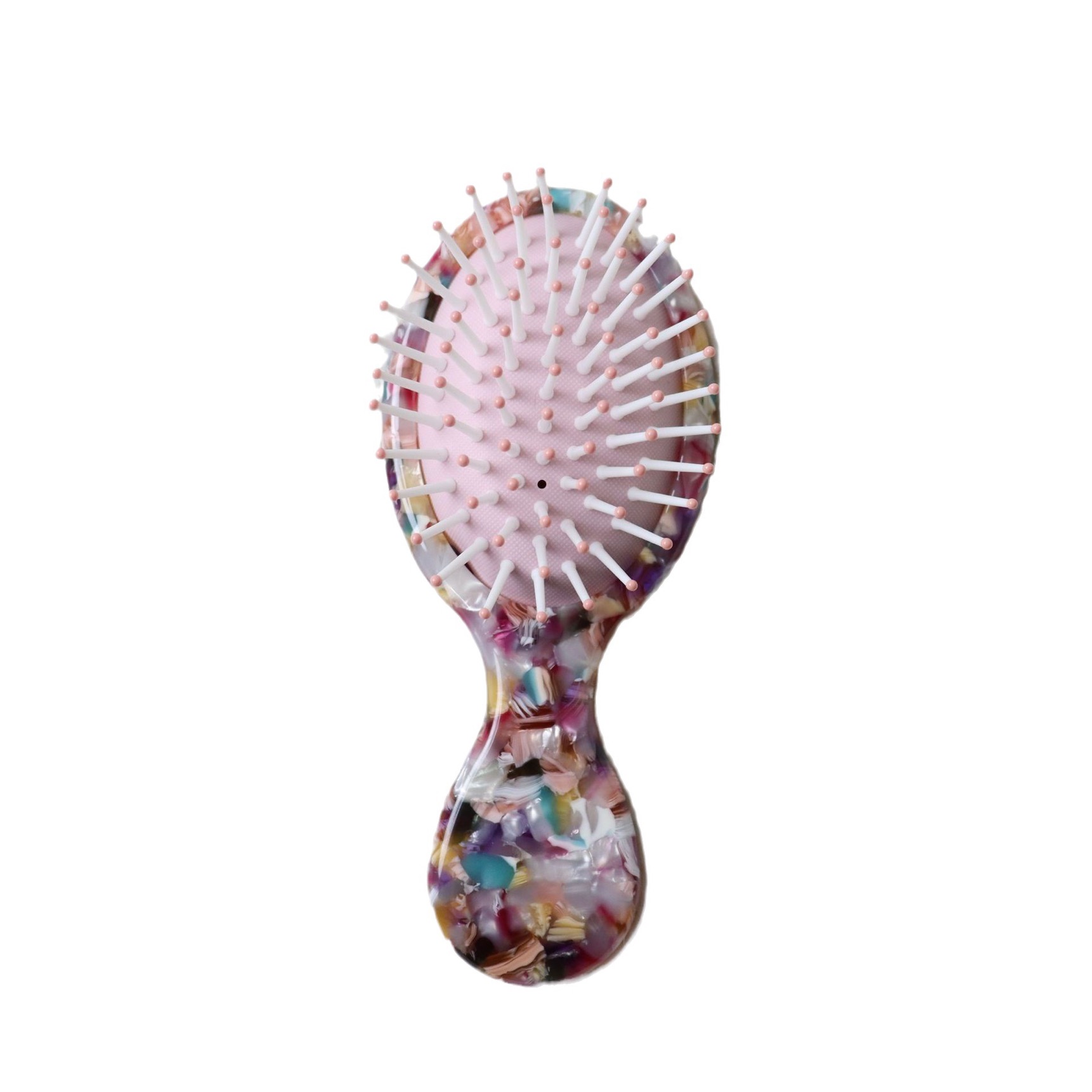 Wholesale Lovely Hair Brushes Massage Hair Comb with Handle Mini Portable Travel Hair Accessories Tools