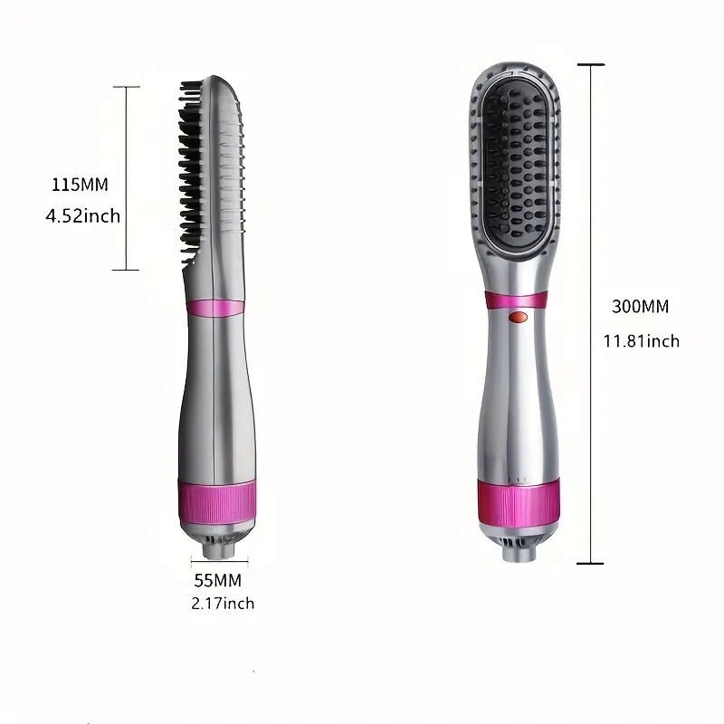 Professional Electric Hair Dryer and Straightener with Temperature Control and Multifunctional Hot Air Brush - Perfect for Styling and Heating Hair