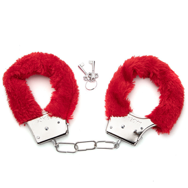 Bondage Erotic supplies plush handcuffs SM bondage flirting props couples roleplaying tease adult sex 230811