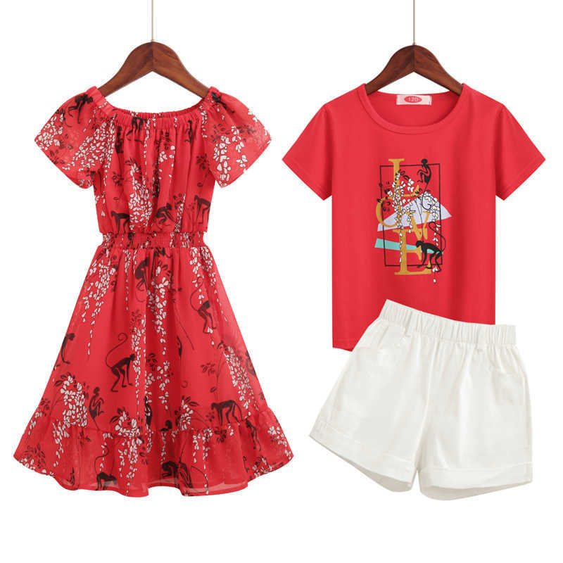 Family Matching Outfits Summer Beach Family Matching Outfits Mother Daughter Father Son Holiday T-shirts and Shorts Matching Couple Outfits R230810