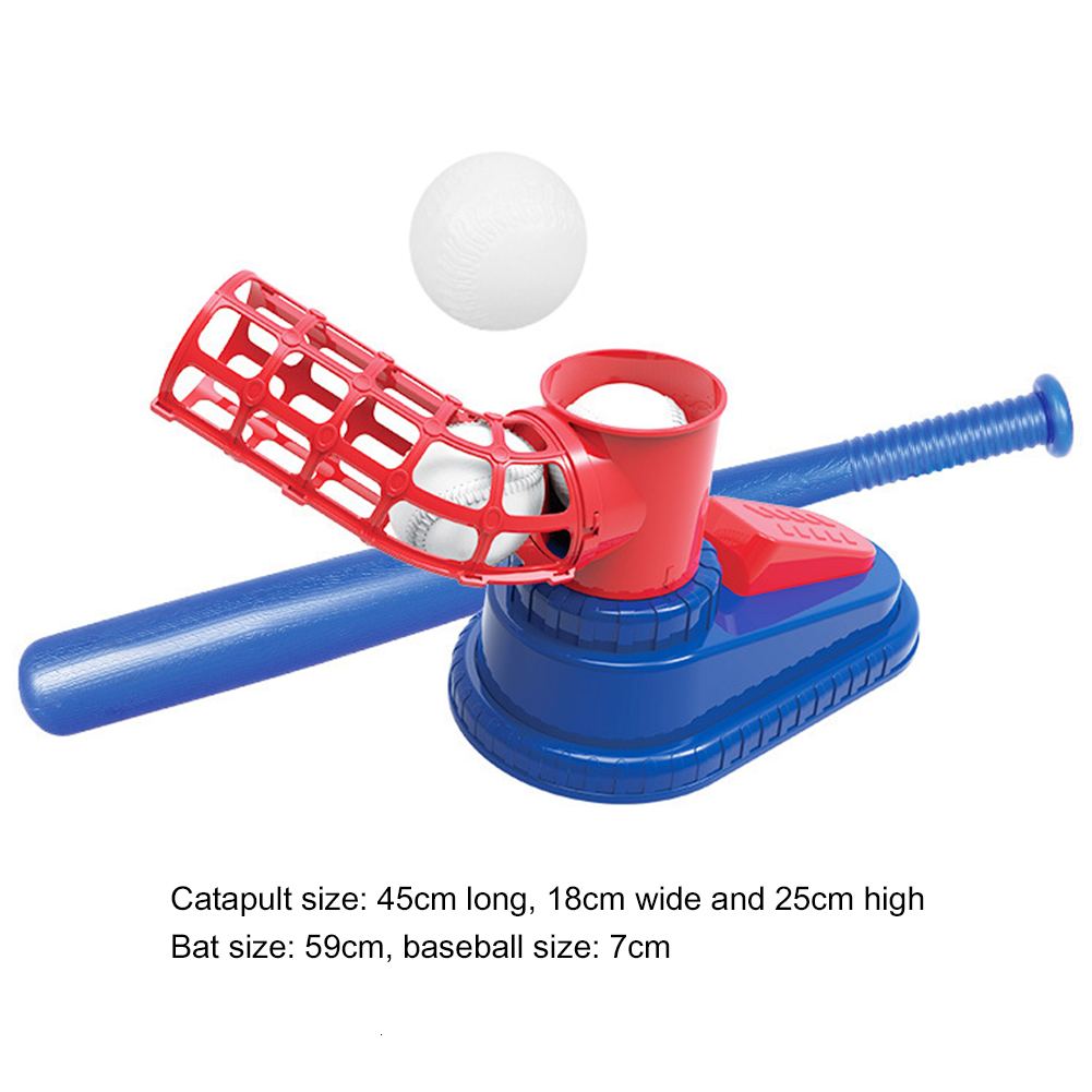 Sweatband Automatic Baseball Ball Machine Set Children Boys Girls Bat Practice Pitching er Sports Fitness Training Toys 230811