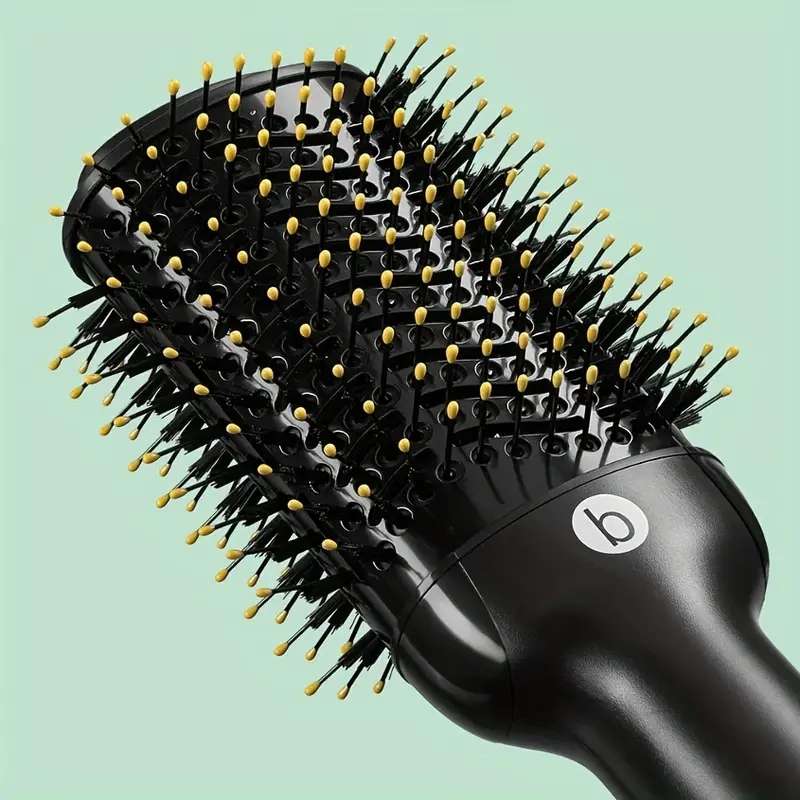 Professional Hot Air Brush Hair Styler - Multi-Functional Straightener, Curler, and Comb for Men and Women