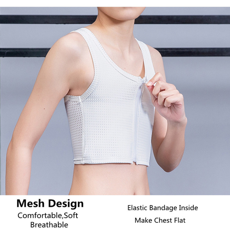 Waist Tummy Shaper Breast Binder Transexual Vest Tomboy Lesbian Flattern Chest Binders Breathable Les Corset Shirt Tomboy Bustier Tops Shapewear 23081