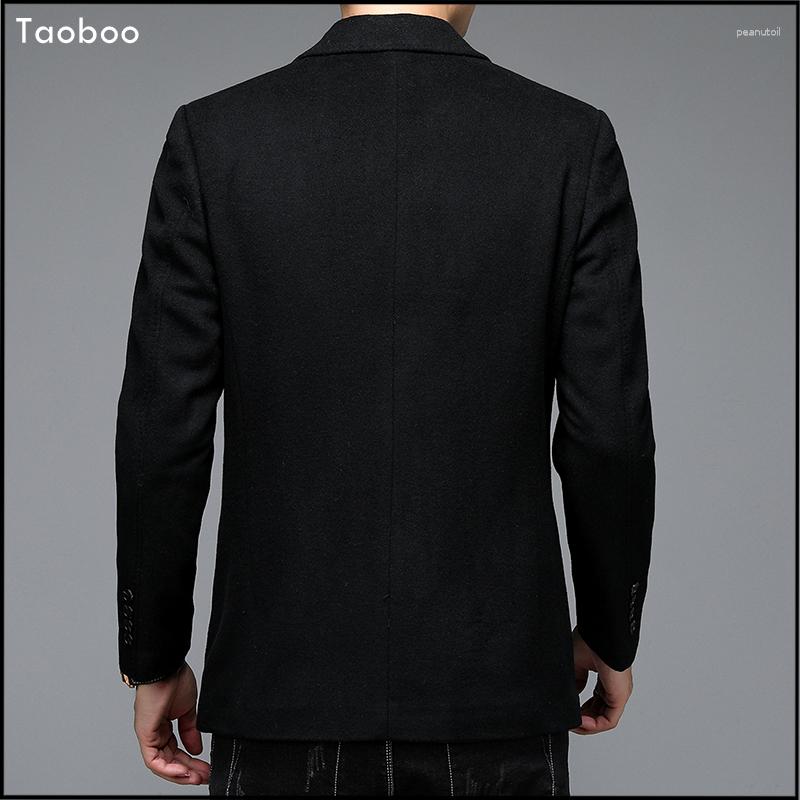 Men's Wool Suits, Business Trench Coat, Classic Style Blazers B4