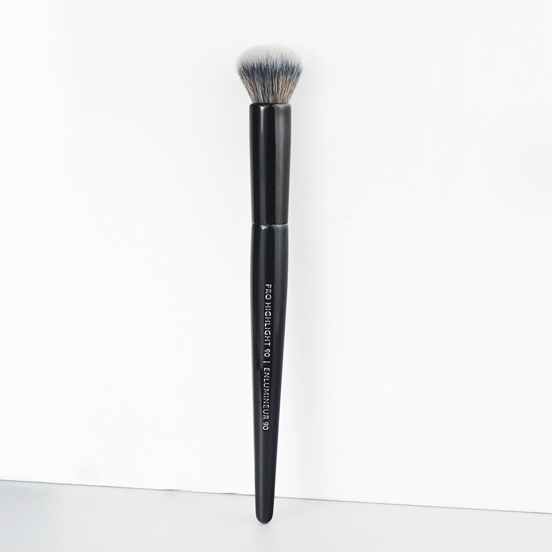 BLACK Highlight Makeup Brush No 90 - Round Soft Synthetic Hair Powder Blush Highlighting Cosmetic Brush z250527TH5H
