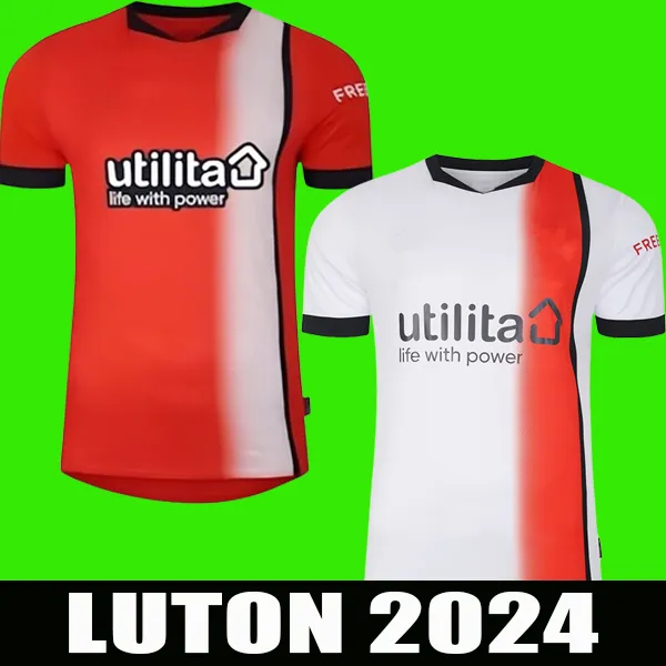 23 24 Luton Town Soccer Jerseys BRADLEY 2023 2024 Burke Hartson Billy Bingham Curtis Lansbury Donaghy Berry Givens Mick home away jersey Football Shirt kit uniform