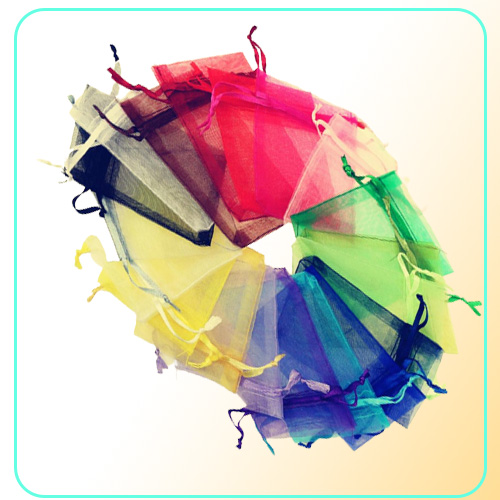 500pcs Eyelash Organza Drawstring Pouches Jewelry Party Wedding Favor Gift Bags 7 x 9 cm28 x 35 inches