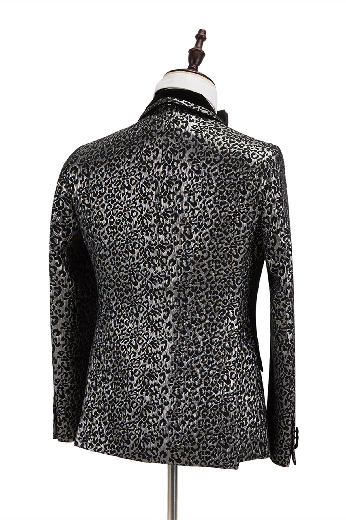 Leopard Print Men Wedding Tuxedos Custom Made Shawl Lapel Groom Wear Slim Fit Jacket Suits Prom Party Pants Coat 2 Pieces
