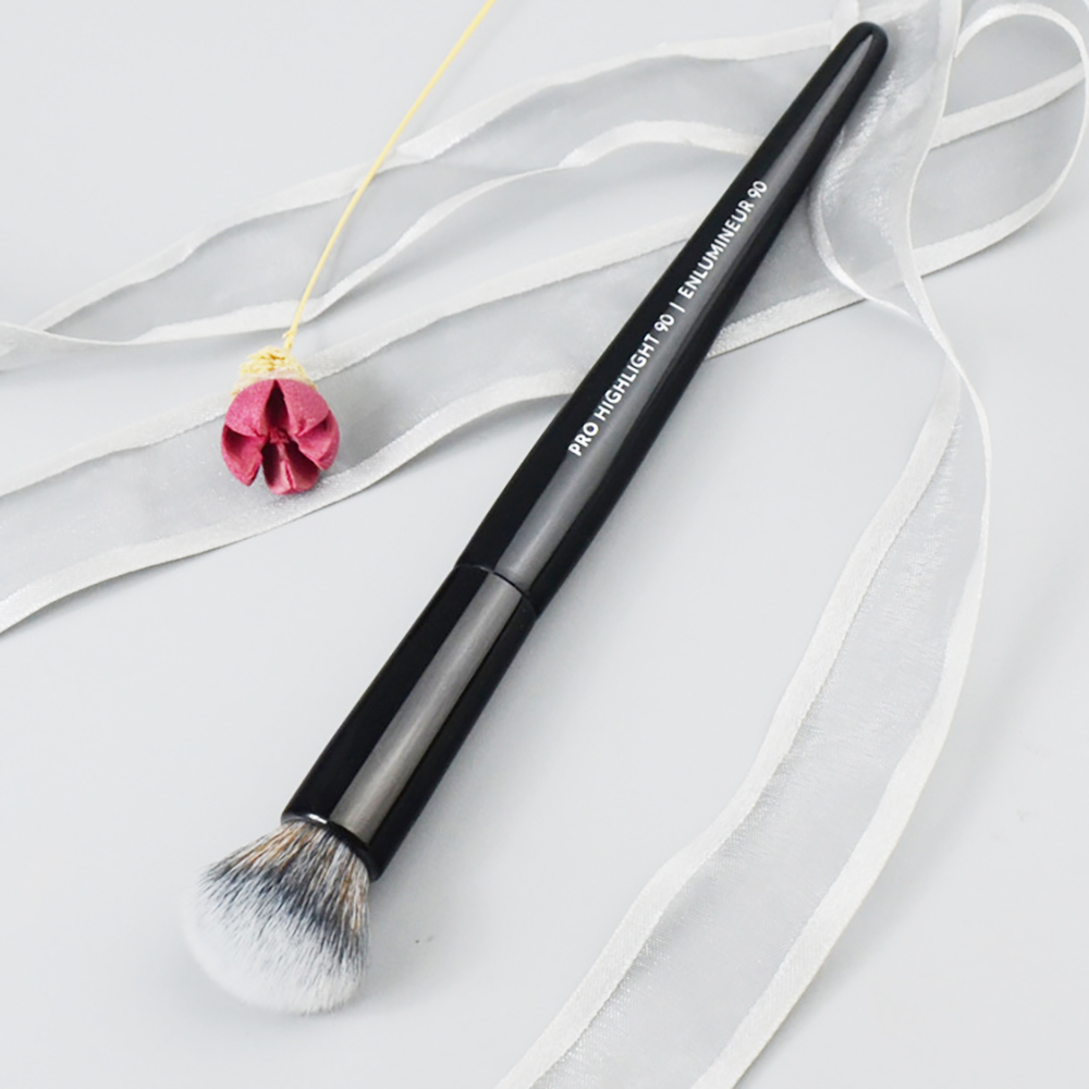 BLACK Highlight Makeup Brush No 90 - Round Soft Synthetic Hair Powder Blush Highlighting Cosmetic Brush z250527TH5H