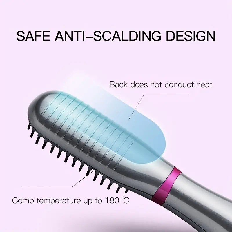 Professional Electric Hair Dryer and Straightener with Temperature Control and Multifunctional Hot Air Brush - Perfect for Styling and Heating Hair