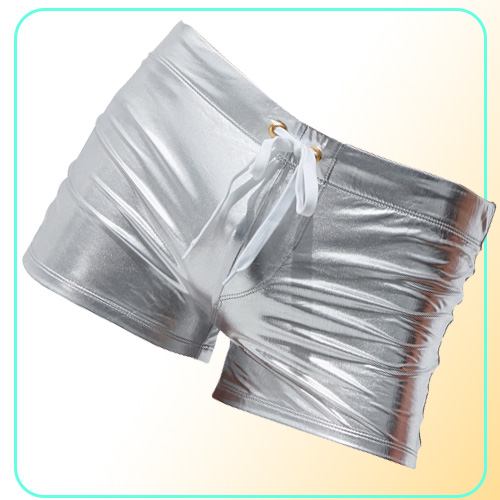 Gold Silver Swimwear Men Waterproof Swimming Trunks Surf Shorts Gay Bikinis Beach Sexy Swim Brief Swimsuits9189816