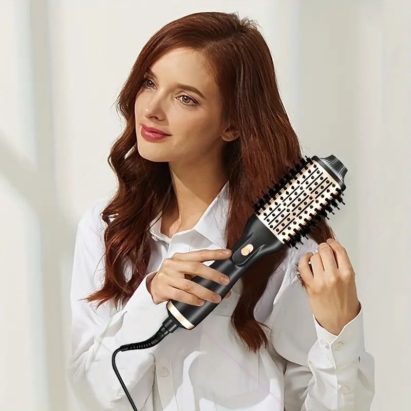 Aluminum Ceramic Oil Material Coating Electric Hair Straightener Brush Comb Wholesale Straightener Comb