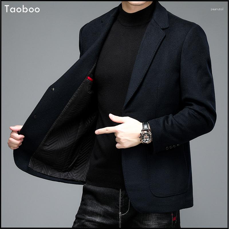 Men's Wool Suits, Business Trench Coat, Classic Style Blazers B4