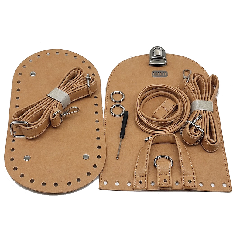 Bag Parts Accessories High Quality Handbag Shoulder Strap Woven Bag Set Leather Bag Bottoms with Hardware Accessories for DIY Handmade Bag Backpack 23