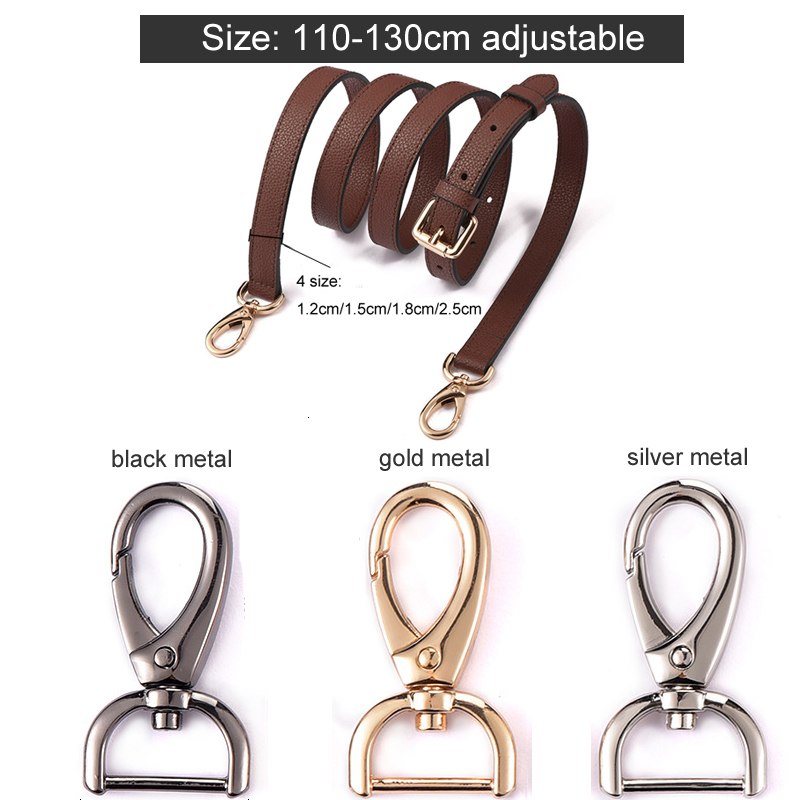 Bag Parts Accessories Cow Leather Bag Straps Women Handbag Handle Wide Belt Shoulder Crossbody Bag Strap Genuine Leather Strap Bag Part Belt For Bag 2