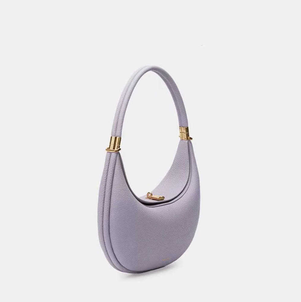 Image of Songmont Luna Bag Luxury Designer Underarm Hobo Shoulder Half Moon Leather Purse clutch bag Handbag