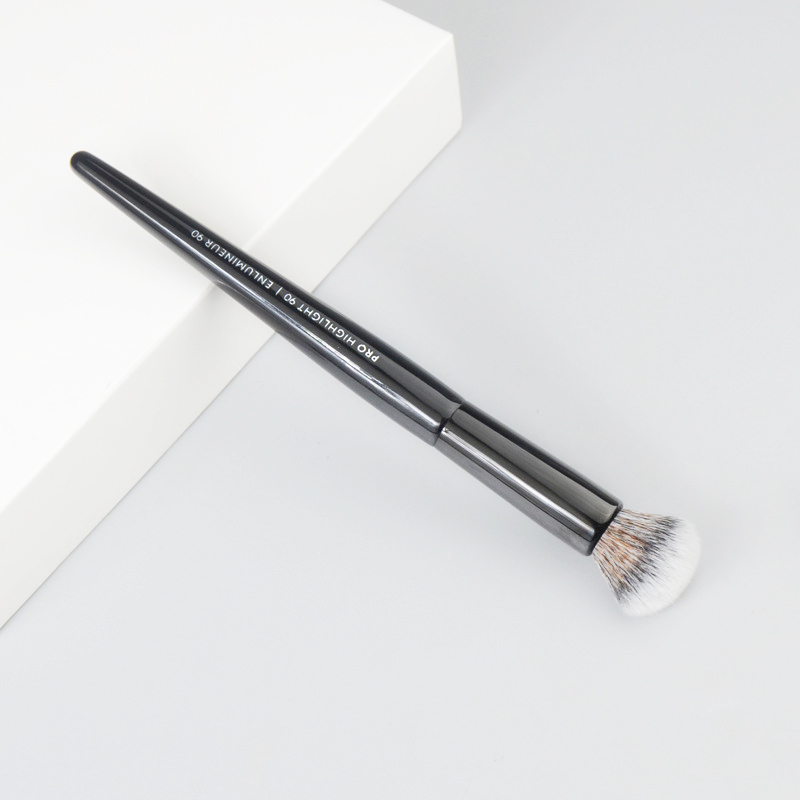 BLACK Highlight Makeup Brush No 90 - Round Soft Synthetic Hair Powder Blush Highlighting Cosmetic Brush z250527TH5H