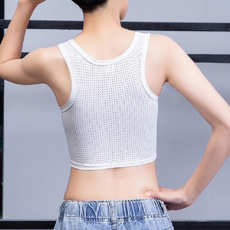 Waist Tummy Shaper Breast Binder Transexual Vest Tomboy Lesbian Flattern Chest Binders Breathable Les Corset Shirt Tomboy Bustier Tops Shapewear 23081