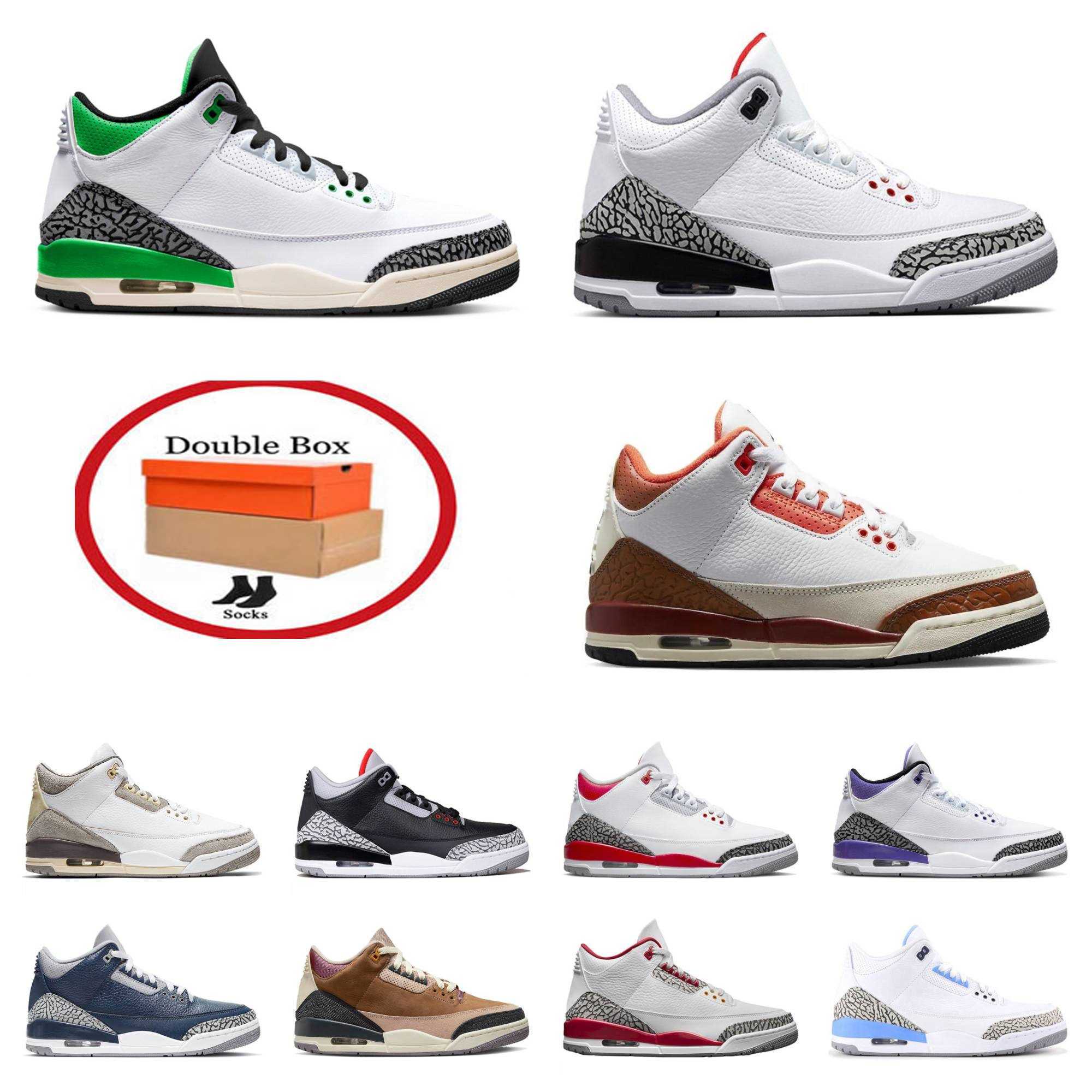 3s 3 Men Women Basketball shoes A Ma Maniere Cardinal Fire Red Dark Mocha Racer Blue UNC Wizards Black White Cement Reimagined Georgetown Lucky Green sports Sneakers