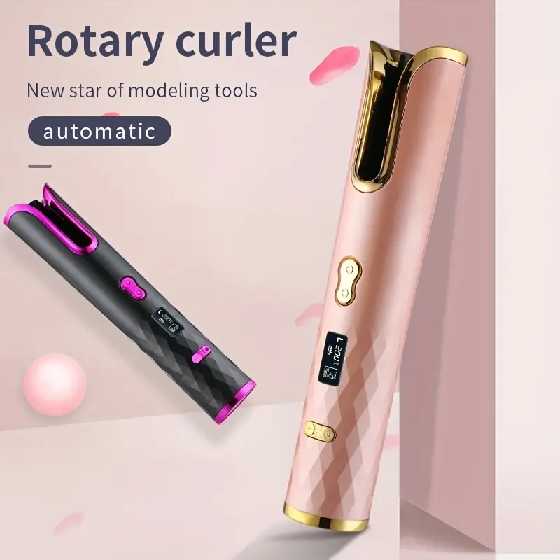 Rechargeable, Wireless Hair Curler: Portable, Multifunctional, and Fully Automatic for Home or Travel!