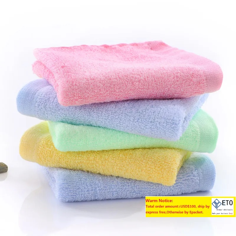 DHL Ship soft small square absorbent full bamboo baby towel custom embroideredZZ