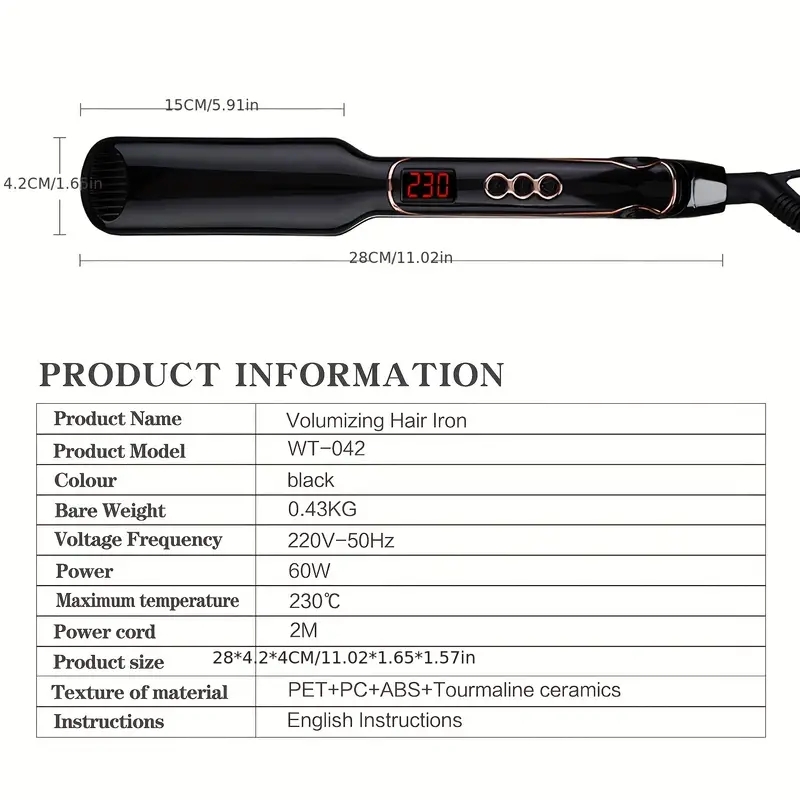 Professional Hair Curler for Home and Travel - Perfect for Women and Men - Easy to Use and Convenient