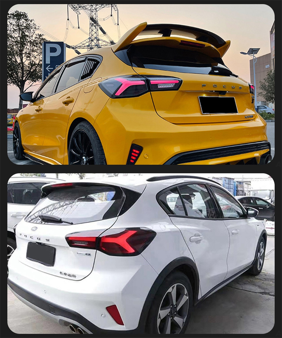 LED Tail Lamp For Ford Focus Tail Lights 20 19-2023 Focus Hatchback LED DRL Signal Lights Brake Reverse Taillights