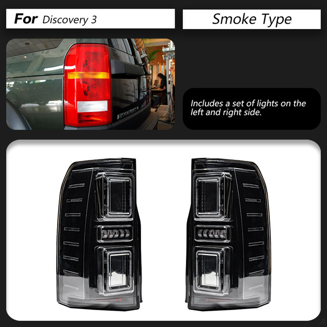 LED Tail Lamp for Discovery 4 Taillights Assembly 20 05-20 16 Discovery 3 Rear Stop DRL Animation Brake Taillight