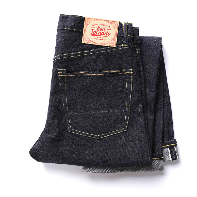 Men's Jeans 47501 0002 Red Tornado Size 28 42 Vintage 14 Oz Indigo Selvage Stylish Trousers Mens Casual Raw Denim Jean Pants 230810