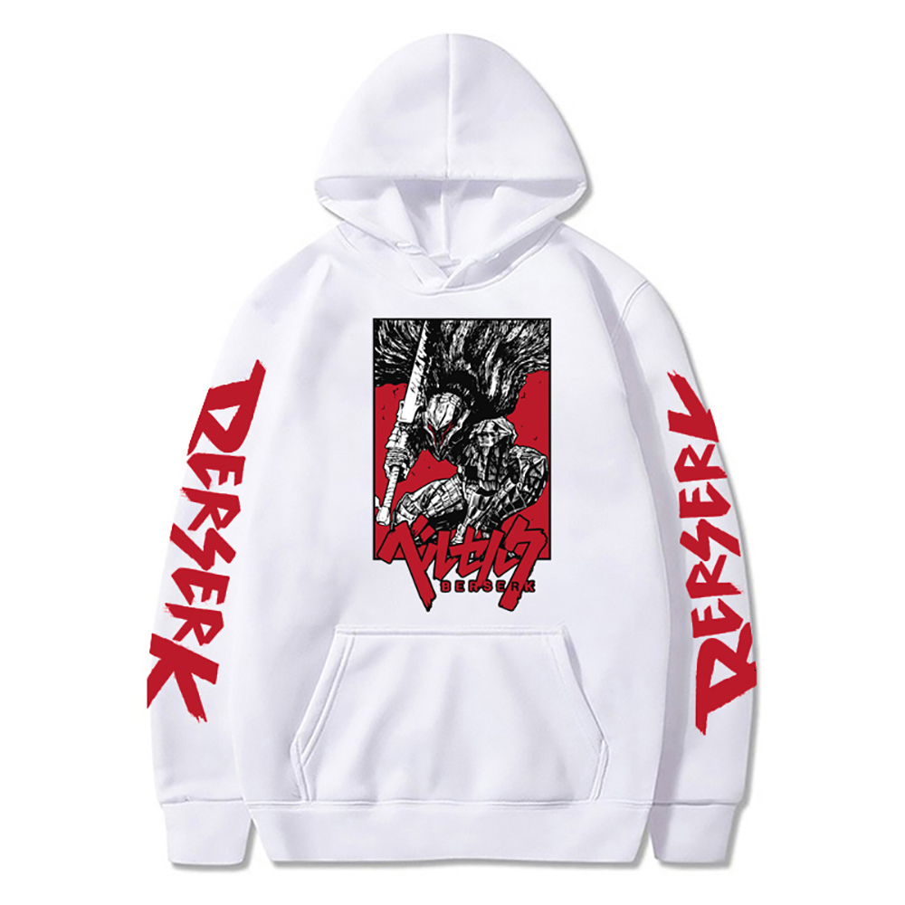 Men's Hoodies Sweatshirts Japanese Anime Hoodie Fashion Hoodies Retro Manga Berserk Long Sleeve Pullovers Vintage Tops Casual Harajuku Y2k Men�