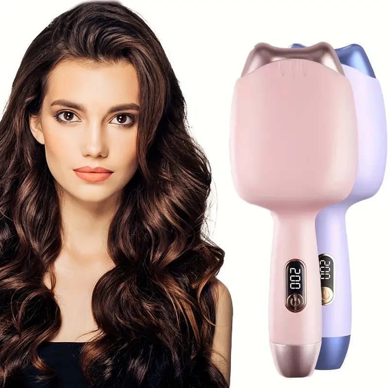 Egg Curling Iron Hair Waving Iron With Three Adjustable Temperate Digital Display Small And Portable Curling Iron Suitable For Home Travel
