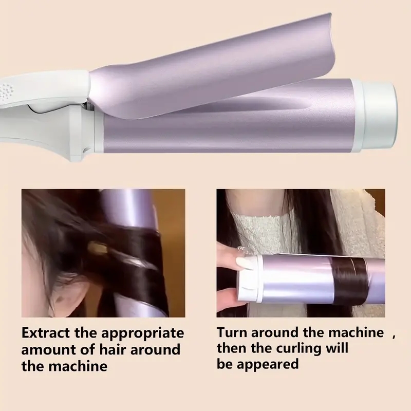 Portable Hair Curler for Professional Hair Styling at Home - DIY Hair Rolling Iron for Women