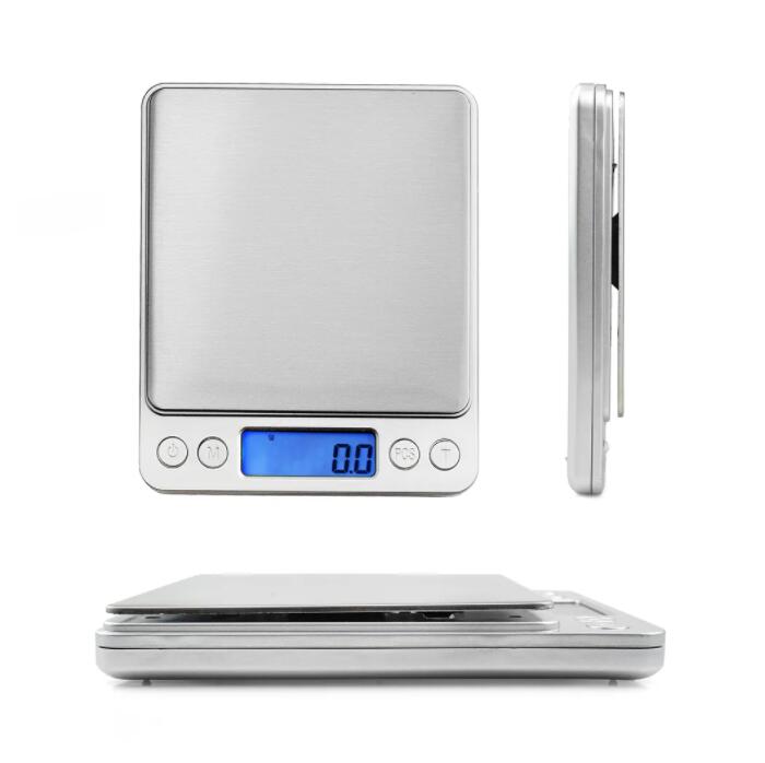 500g x 0.01g Digital Pocket Scale Jewelry Weight Electronic Balance Scales g/ oz/ ct/ gn Precision Kitchen Weight Scale 500g-0.01g 500g/0.01 + 2 Trays