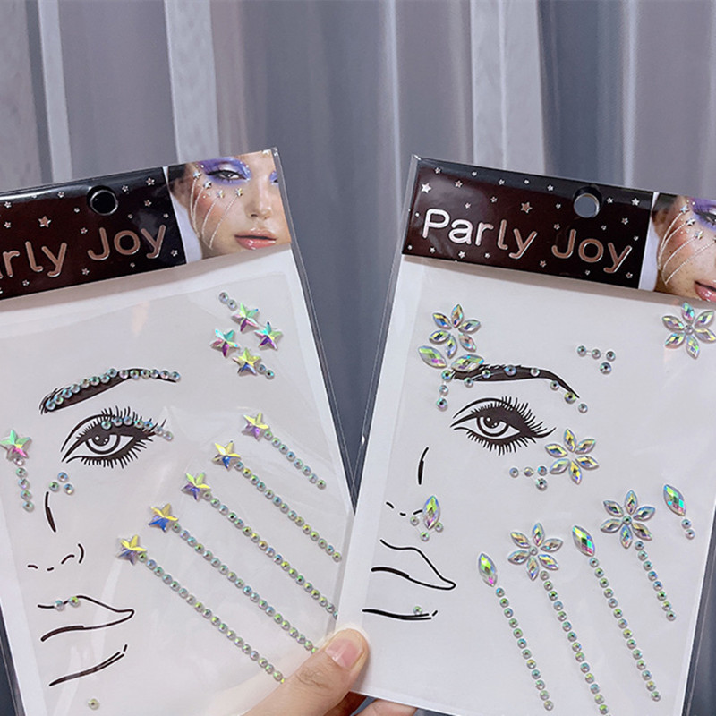 Temporary Tattoos Glitter Face Jewelry Sticker Jewels Diamond Makeup Art Eyeliner Tattoo Party Bady Tools Eye s 230812