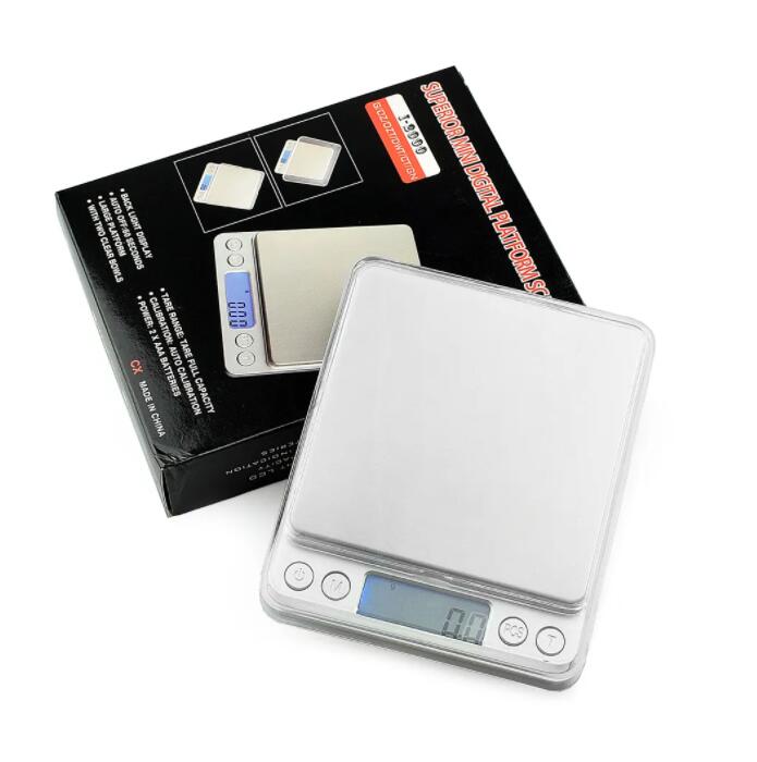 500g x 0.01g Digital Pocket Scale Jewelry Weight Electronic Balance Scales g/ oz/ ct/ gn Precision Kitchen Weight Scale 500g-0.01g 500g/0.01 + 2 Trays