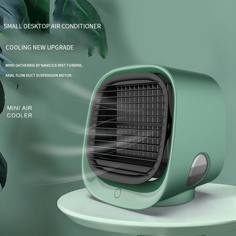 Other Home Garden Mini Air Cooler USB Desktop Home Office Air Conditioner Fan Portable Air Cooler 230812