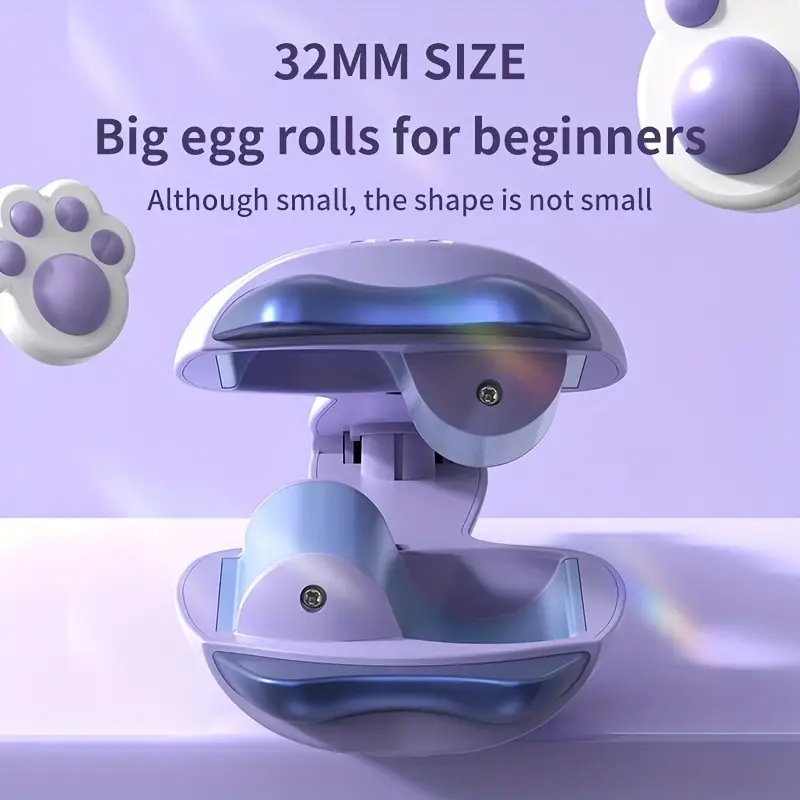 Professional Cat Paw Hair Curler - 32mm Egg Roll Hair Styler Wand for Salon-Quality Results