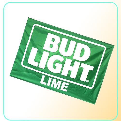 Bud Light Lime Flag 3x5ft 100D Polyester Outdoor or Indoor Club Digital printing Banner and Flags Whole