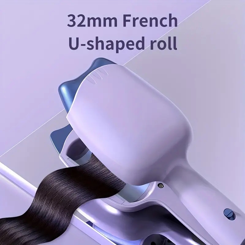 Professional Cat Paw Hair Curler - 32mm Egg Roll Hair Styler Wand for Salon-Quality Results