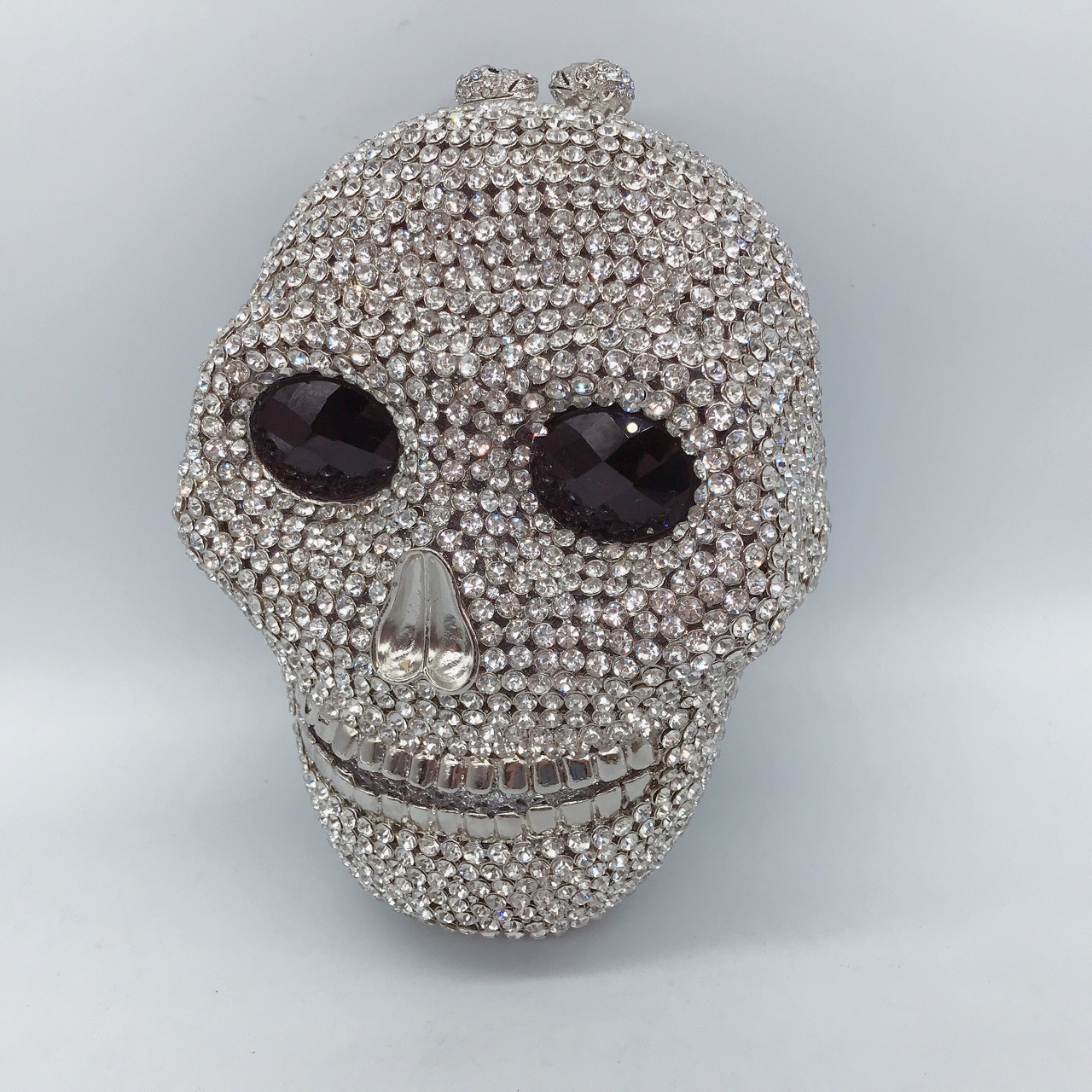 Lady Skull Halloween Gift Stones Clutch Women Rhies Evening Bag Wedding Bags Crystal Chain Gold Sier Day Clutches 230811 4