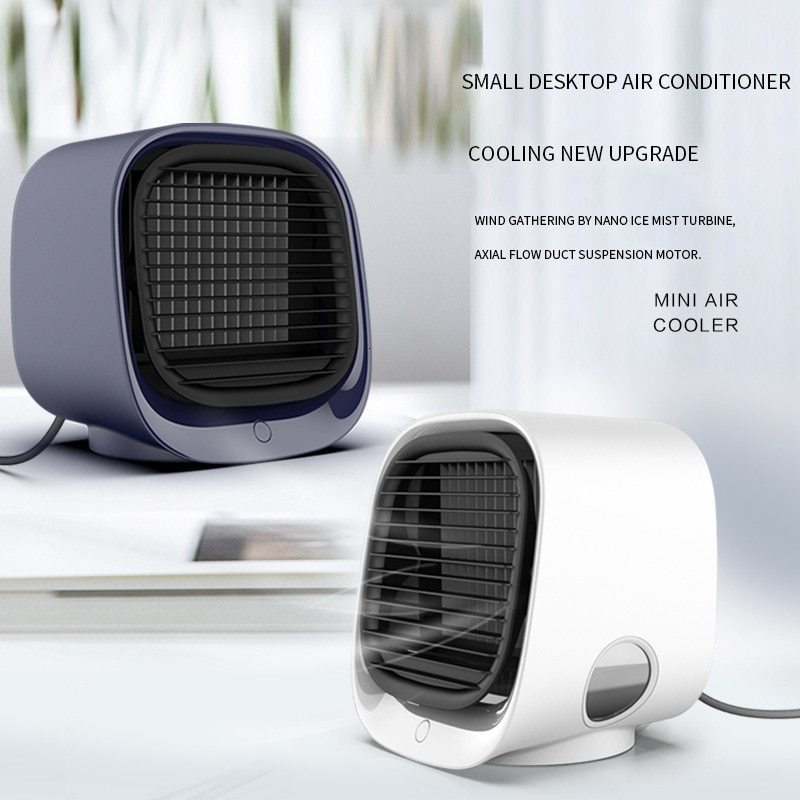 Other Home Garden Mini Air Cooler USB Desktop Home Office Air Conditioner Fan Portable Air Cooler 230812