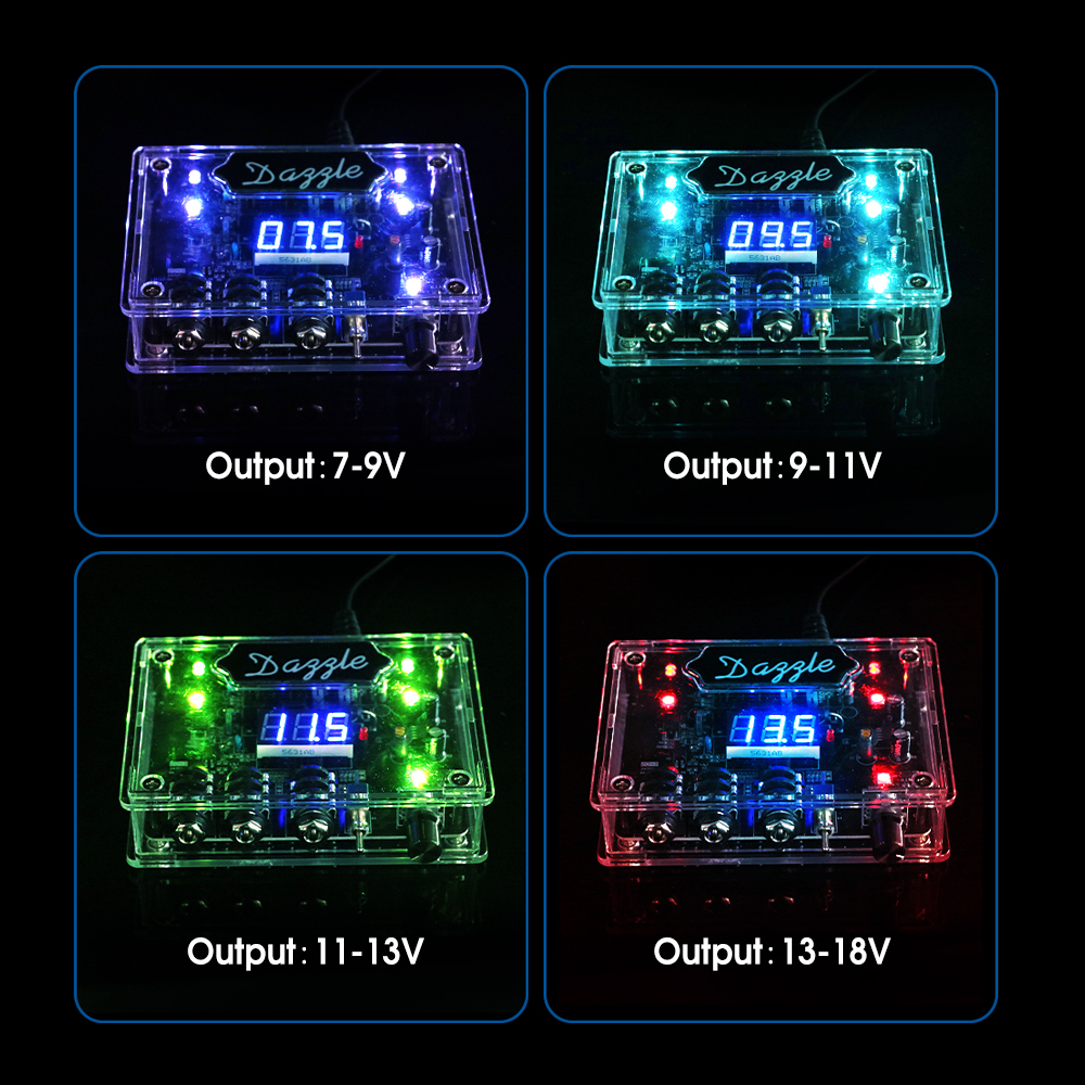 Tattoo Machine Tattoo Power Supply Transparent Dazzle Dual Mode LED Digital Display Screen Bench Tattoo Supplies for Coil Rotary Tattoo Pen 230811