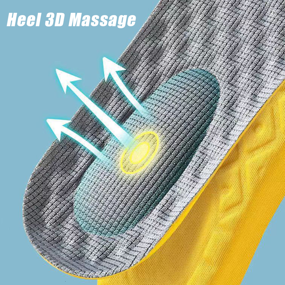 Shoe Parts Accessories 4Pcs Soft Latex Memory Foam Insoles Women Men Sport Running Foot Support Pad Breathable Orthopedic Feet Care Insert Cushion 230