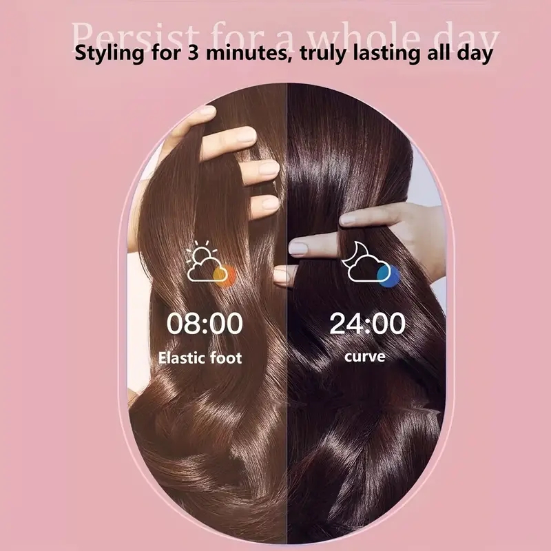 Egg Curling Iron Hair Waving Iron With Three Adjustable Temperate Digital Display Small And Portable Curling Iron Suitable For Home Travel
