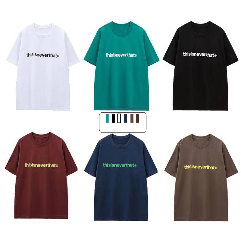 Men's TShirts 2023 Korean Fashion Band Thisisneverthat letter Print multicolor loose Top Summer Tshirt pure Cotton Short Sleeve 230811