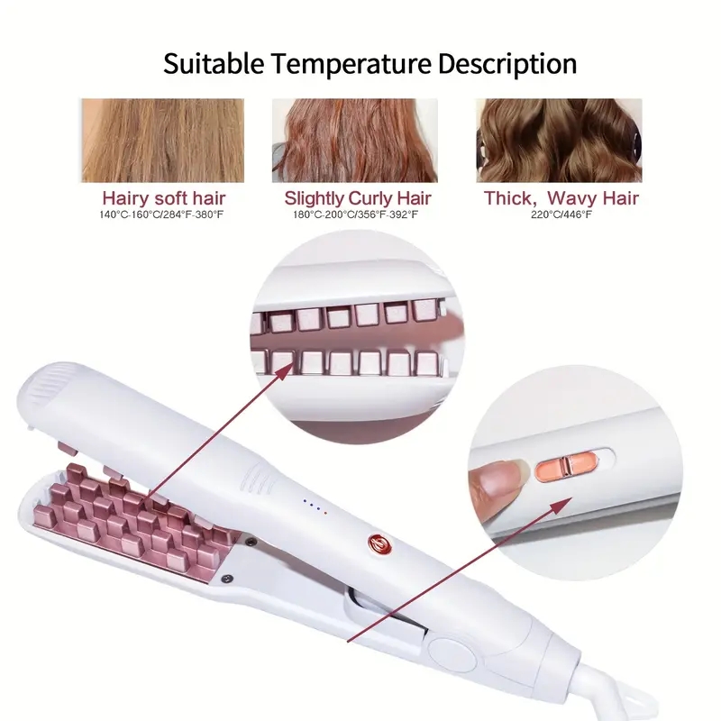 Professional Hair Curler for Fluffy Curls and Stylish Crimps - Hair Styling Tool for Women and Men