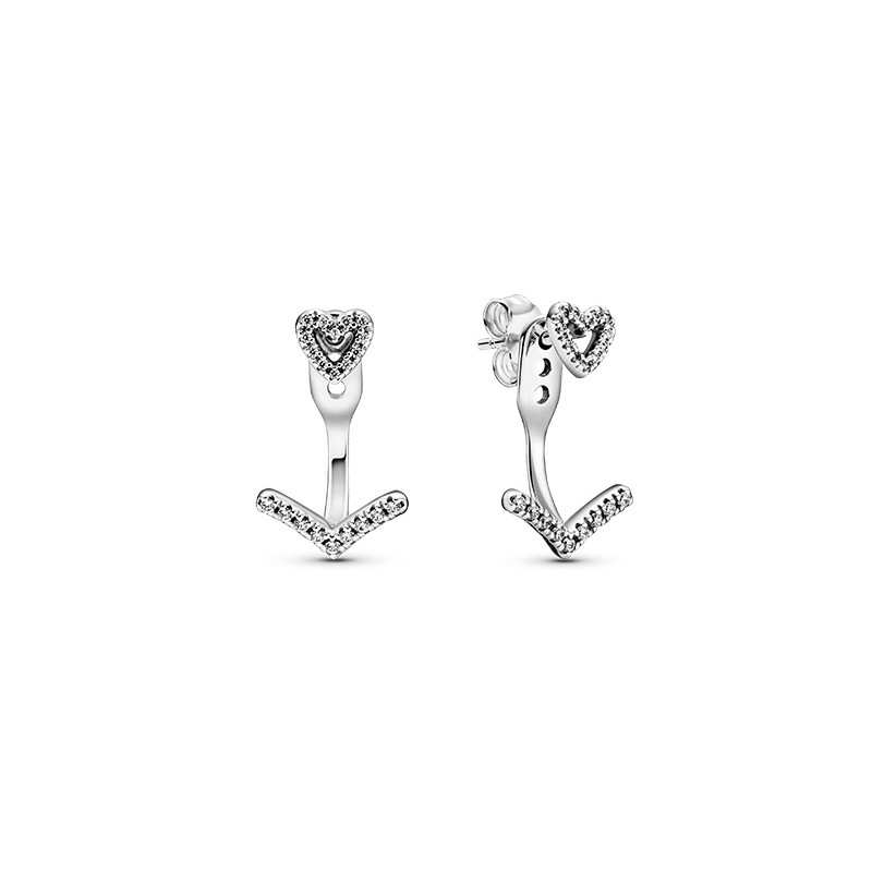 Silver Ring Rose Golden Tingxi Year Series Single Stone Earrings Can Be Used As Gifts For Girlfriends To Deliver Free Delivery
