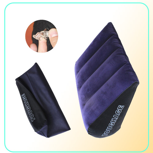 Inflatable Sex Pillow Furniture Body Support Pads Triangle Love Position Use Air Blow Cushion Couple Bedding Pillows231q7559697