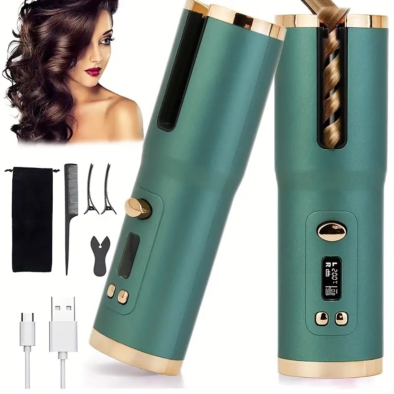 Create Big, Beautiful Waves Instantly with this USB Curling Rod Hair Curler for Women!