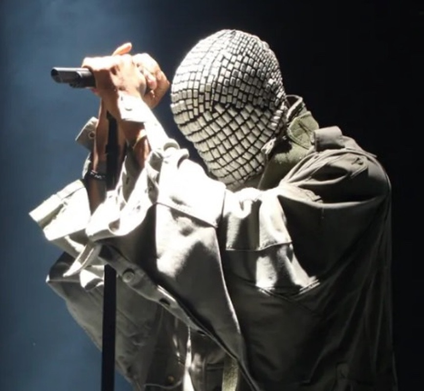 Fashion Face Masks Neck Gaiter Diamond Punk Headgear Mask Cosplay Gothic Bling Fashion Mask Night Club Dancer Stage Rave Accessories DJ Performance 23